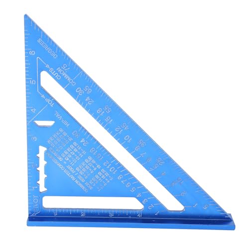 Regla triangular de aleación de aluminio para carpintería miniatura 3