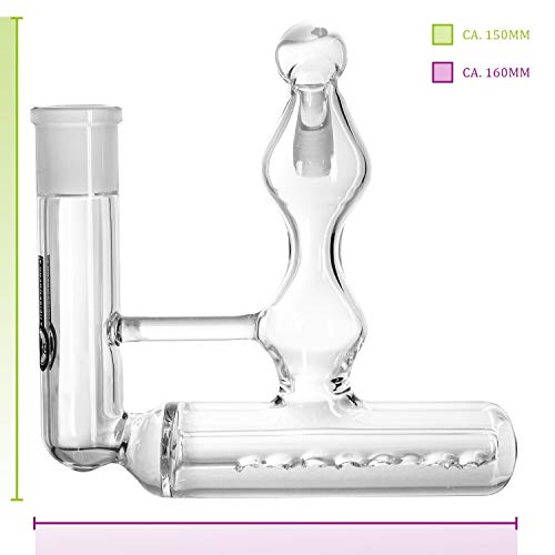 Heisenberg Inline Vorkühler Klar 2.0 mit Stemline Perkolator 18.8 (NS 19) Wasserpfeifen Zubehör – Bild 3