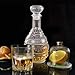 MDLUU Liquor Decanter, Glass Spirits Decanter with Airtight Stopper, Whiskey Vodka Bourbon Decanter Bottle for Gift, Home, Bar, Party Decor, 34oz/1000ml Clear