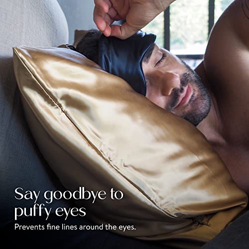 Colorado Home Co Sleep Mask, Silk Eye Mask For Sleeping, Eye Sleep Mask For Women And Men, Eye Covers For Sleeping, Blackout Eye Mask For Sleeping, Travel Sleep Mask Slip On, Nude Champagne #TOP5