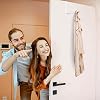 Hotop 4-Piece Over The Door Hooks - Multi-Hanger Storage Organizer For Coats, Hats, Bags, Towels (Bronze Finish)