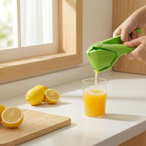 Çekirdek Süzgeçli Çift Kollu Narenciye Sıkacağı; Limon, Greyfurt ve Mandalina için, Manuel Meyve Sıkacağı