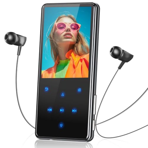64GB MP3 Player Bluetooth 5.3, mp4-Player, 2,4-Zoll-Bildschirm Tragbarer