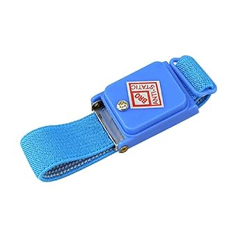 yuchurey Anti-Static Bracelet, Cordless, Anti-Static, ESD Discharge, Band, Wrist Strap, Anti-Static Goods, Health, Stress Relief, Sleep Improvement, Anti-Fatigue, Adjustable, Unisex, For Computer & Electronics Work, Blue