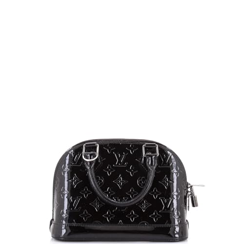 Pre-Loved Alma Handbag Monogram Vernis BB, Black3