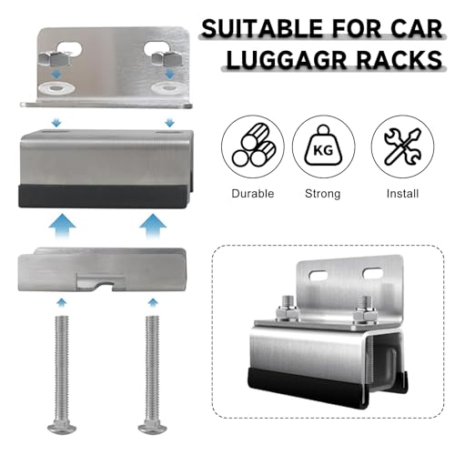 FormiPow Van Roof Rack Mount Kit, 4 uchwyty dachowe, wsporniki dachowe, uchwyt dachowy ze stali nierdzewnej 304, kompatybilny z ProMaster, Boxer, Jumper, Ducato, Movano, adapter do bagażnika dachowego