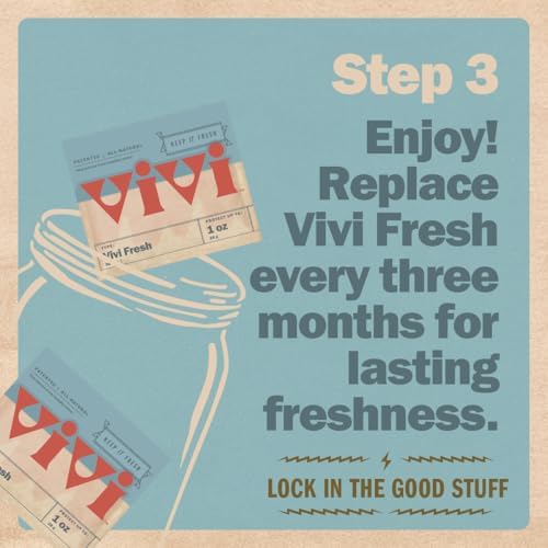 Vivi Fresh 1 Ounce Humidity Control Packs | 10-pack in Resealable Bag | For All Airtight Storage Containers, Store Longer and Preserve Freshness | Made in the USA by Boveda — view 4