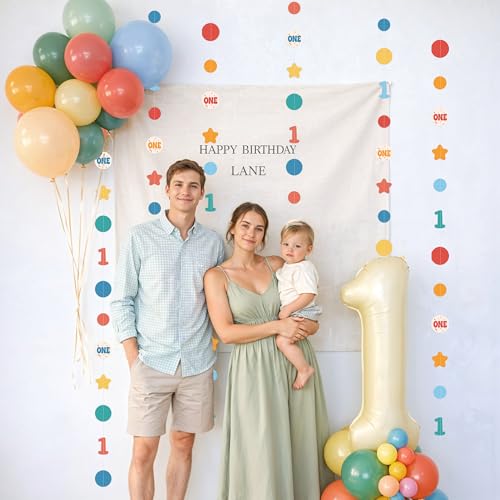 Kriyokiaa Fun To Be One Hanging Banner Garland, 6 Pcs Party Decor by Kriyokiaa - Used condition - Image 7
