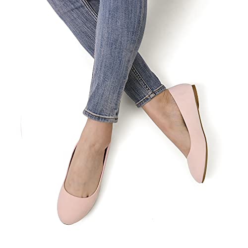 Image of DREAM PAIRS Women's Sole-Simple Ballerina Walking Flats Shoes