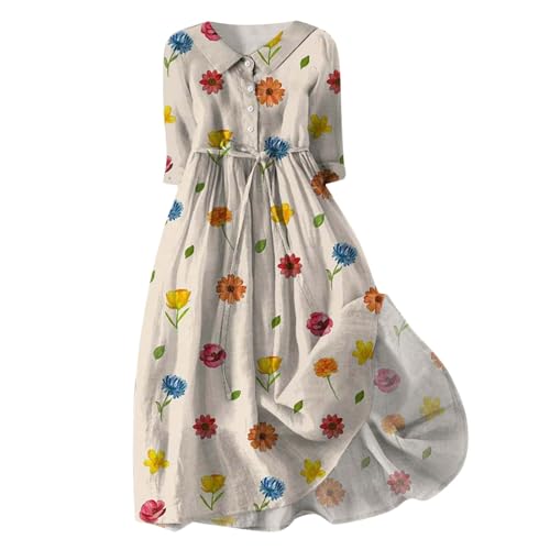 Robe chemise boutonnée fluide col revers tendance 2024