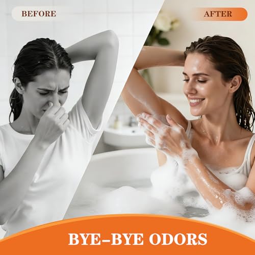 Image of 6 PCS Persimmon Soap for Body Odor Control, Natural Deodorant Body Soap