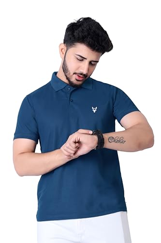 Image of Men's Premium Polo T-Shirt | Classic Collar | Smooth Finish | Half Sleeve Casual Wear (XS to 3XL)