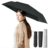 weer 創業100年の品質 折りたたみ傘 日傘 約125g 超軽量 UVカット100% カーボン親骨 折り畳み傘 折りたたみ日傘 大きい コンパクト 丈夫 持ち運び 遮光 撥水 防水 晴雨兼用軽量折りたたみ傘 ウェア 55cm ブラック