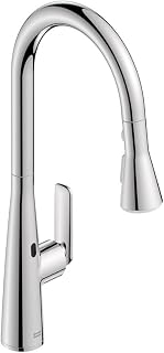 American Standard Aspirations Touchless Pulldown Kitchen Sink Faucet Chrome | Touchless Hands-Free Kitchen Faucet: Metal High-Arc Spout, 3-Spray Modes wtih Less-Splashing BlastSpray | 1048800000