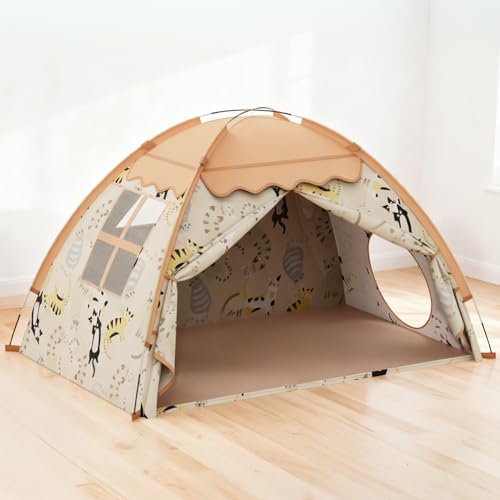 AFUNX Kids Play Tent, Indoor Cat Theme Teepee House, Extra