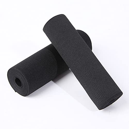 Viaili Symie 8 Inch By 3 Yard Heavy Stretch High Elasticity Elastic Spool Knit Elastic Bands For Sewing (8", Black) #TOP1