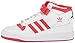 adidas Originals Forum Mid Sneaker, White/White/Vivid Red, 6.5 US Unisex Big Kid