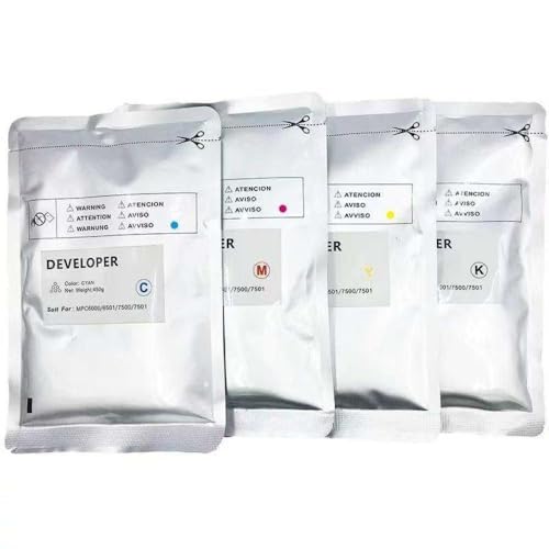 Poudre de développement de couleur CMYK compatible Pro C651 MPC6502 600g