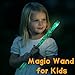 Omuyasi Jumbo Spiral Glitter Wand for Kids, Glow in The Dark Sensory Toys, Anxiety Relief Items, Calm Down Corner Supplies, Magic Wand for Costume Accessory, Princess Fairy Wizard Party Favors