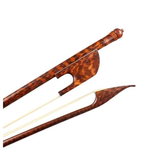 Yinfente Arco de violín 4/4 tamaño completo de madera de serpiente, estilo barroco, madera exterior, arco natural, pelo de caballo, equilibrio