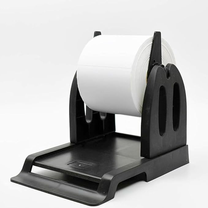 Thermal Label Holder for Rolls, Taffeta, Satin and Barcode Labels for Desktop Thermal Printers Label Holder Black