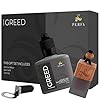 Greed Gift Set with Refill Bottle | Perfume Inspired Car Fragrances | Strong Car Freshener with Odour Eliminator Technology | Greed Automotive Freshener by Perfa