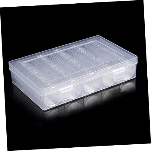 2 sets caja de almacenamiento para monedas portátil miniatura 3
