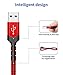 JSAUX USB Type C Cable 3A Fast Charging [2-Pack 3.3ft+10ft], USB-A to USB-C Charge Braided Cord Compatible with Samsung Galaxy S10 S9 S8 S20 Plus A51,Note 10 9 8, PS5 Controller, USB C Charger-Red