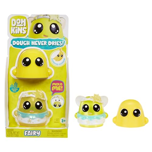 MGA Entertainment DohKins Fairy Single Pack Character – Enthält 1 DohKins Figur, 6 Figuren zum Sammeln, Knete Trocknet Niemals Aus, Glutenfrei, Geeignet für Sammler & Kinder im Alter von 2-5 Jahren