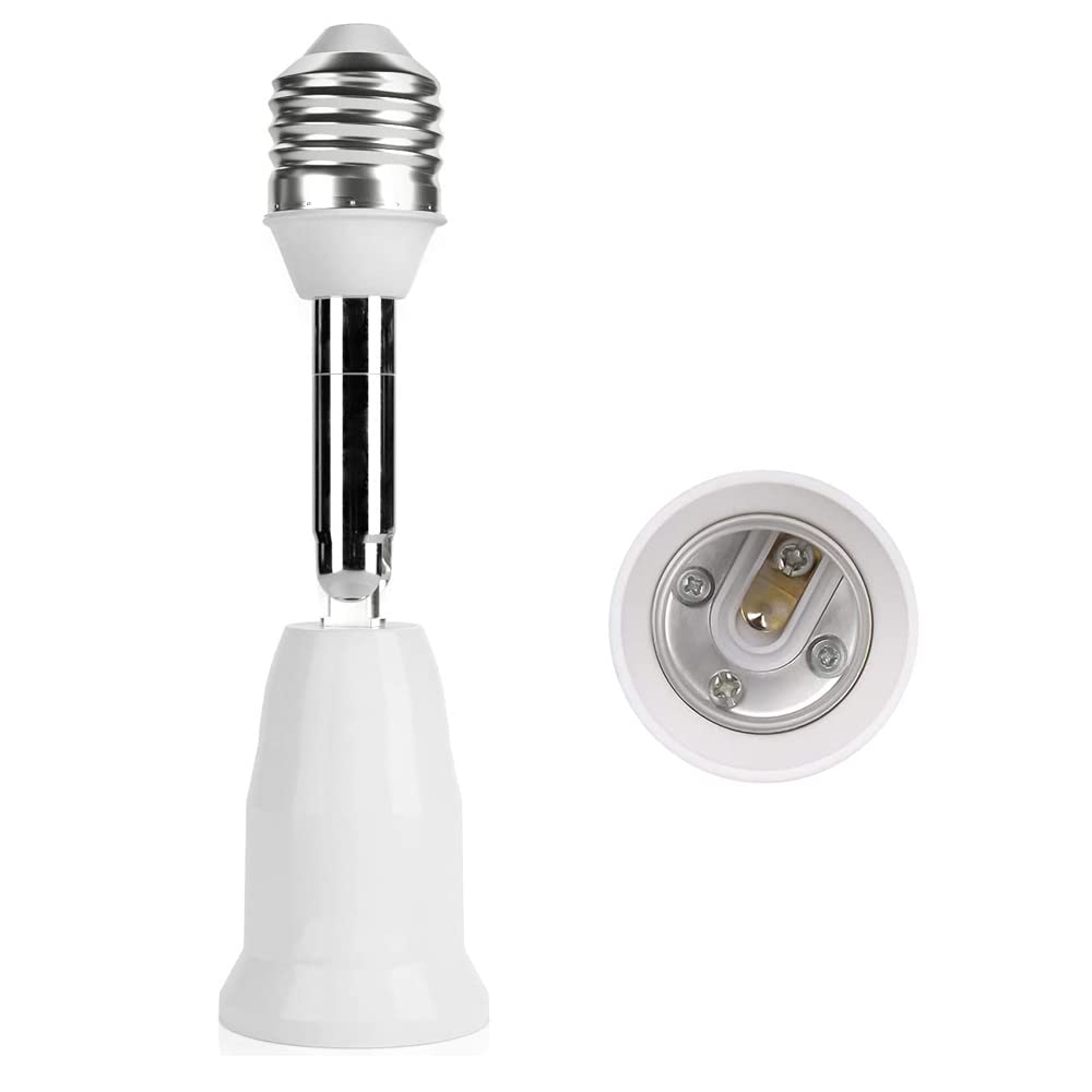 E26/E27 Light Socket Extender, 4.5 Inch Light Socket Extension,360