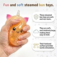 Dumpling Mystery Box,Unicorn Squishy Fidget Toy, Stress Ball Soft Sensory Squeeze for Anxiety Stress Relief, Classroom Prizes & Party Favors for Teens Adult (Blue) — image 3