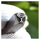 Kit De Sellos De Metal Kit De Herramientas De Estampado DIY Para Personalizar Joyas Y Otros Artículos(1 PCS-J)