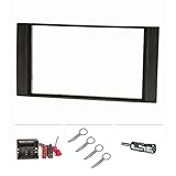 Material: Kunststoff Farbe: schwarz, Ausschnitt (+/-2mm): Doppel-ISO - 183x113mm