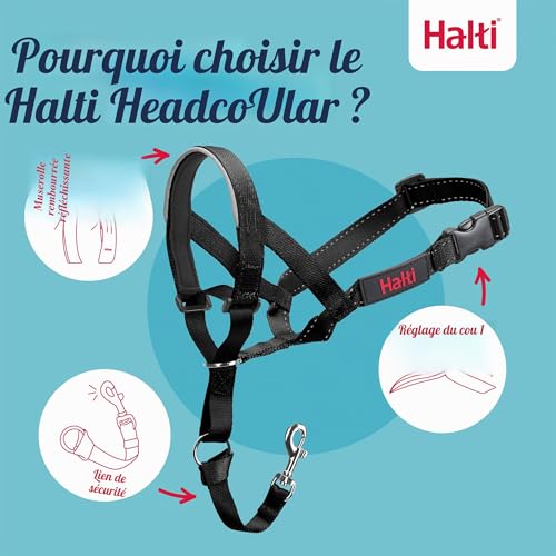 Licol Halti pour Chiens | Taille 5, Noir – vue 3