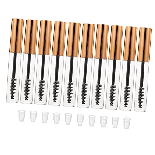 Beavorty 10個 空チューブ 空の チューブ ワンド ミニポンプボトル 詰め替え可能な香水瓶旅行 チューブが空です 漏斗 ハ?ック まつげ チューブ の空き容器