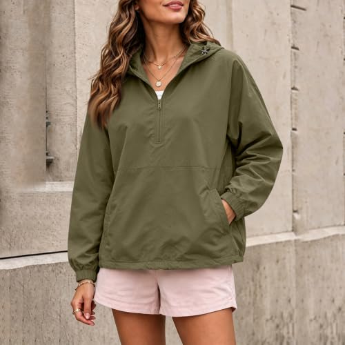 Elneeya Women's Windbreaker Jackets Waterproof Quick Dry Hood Rain Jackets - image 3