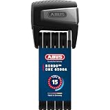 ABUS Faltschloss BORDO One 6500A con telecomando e supporto, 110 cm