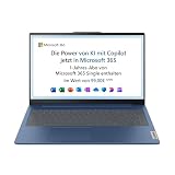 Lenovo IdeaPad Slim 3 Laptop | 15.6" FHD Display | AMD Athlon Silver 10 | 128GB SSD | 8 GB RAM | AMD Radeon Grafik | QWERTZ | Windows 11 | Abyss Blue | 3 Monate Premium Care