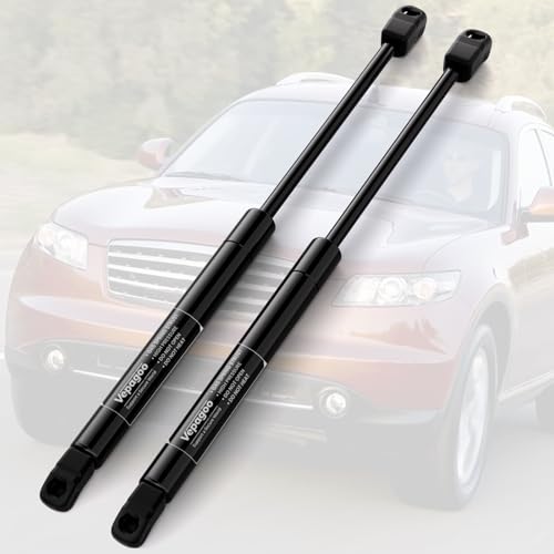 Vepagoo 2 Front Hood Struts Lift Supports PM1059 Gas Shock Compatible for 2003-2008 Infiniti FX35 FX45 Base Sport Utility