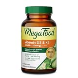 MegaFood Vitamin D3 & K2 5000 IU (125 mcg), 120 Mini Capsules