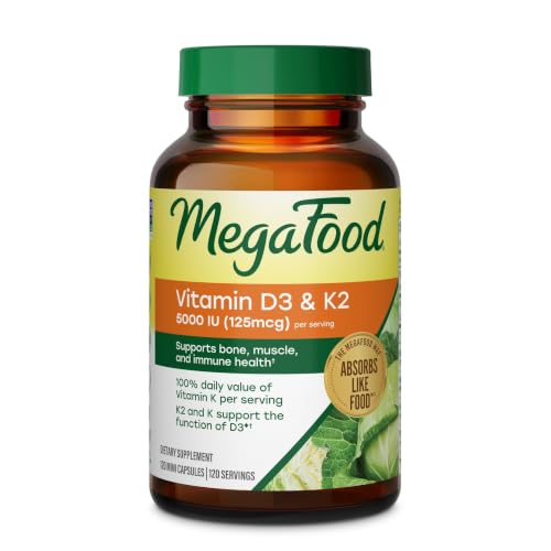MegaFood Vitamin D3 & K2 Capsules