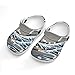 Boy's Fashion Beach Pool Slippers Toddler Sandals for Stylish Water Play, Japanese Painting Art Nautical Boats The Great Ocean Wave Off Kanagawa