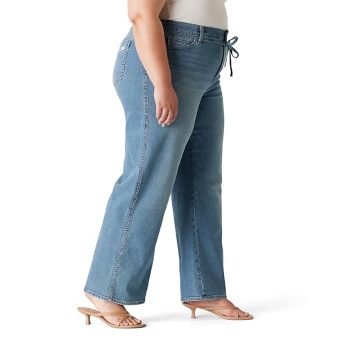 Signature by Levi Strauss & Co. Gold Womens Heritage Belted Wide Leg Jeans (Also Available in Plus)2