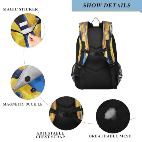 Sac à dos scolaire paon enfants adolescents bagage de voyage léger