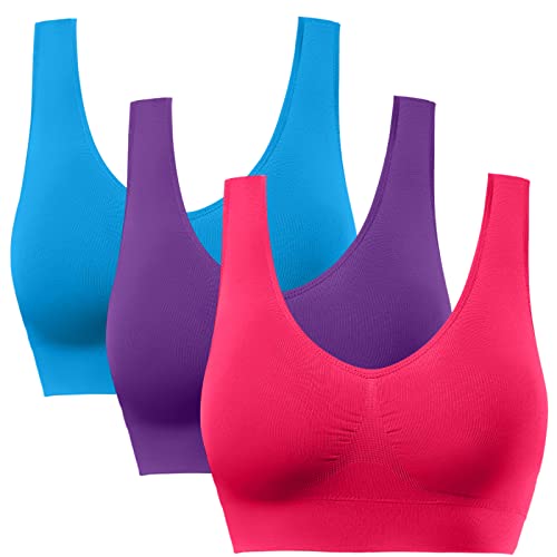 Image of BESTENA Sports Bras for Women, Seamless Comfortable Yoga Bra with Removable Pads