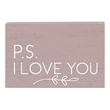 Simply Said, INC Small Talk Rectangles 3.5"x5.25" Wood Sign STR1350 - P.S. I Love You