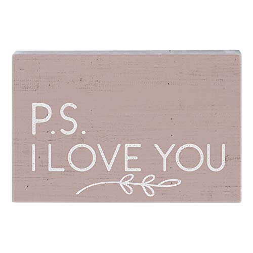 Simply Said, Inc Small Talk Rectangles 3.5"X5.25" Wood Sign Str1350 - P.s. I Love You #TOP15