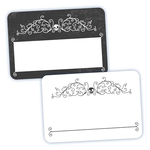Avery Halloween Skull Art Name Tags Skull Design No Lift No Curl Handwrite Only 36 Name Tags