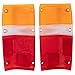 TRQ Tail Light Lens Set Compatible with 1984-1989 Toyota 4Runner 1984-1988 Pickup TO2808102 TO2809102