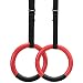 PACEARTH Gymnastic Rings 1100/1543 lbs Capacity with 14.76ft Adjustable Buckle Straps Pull Up Exercise Rings Non-Slip Rings for Home Gym Full Body Workout
